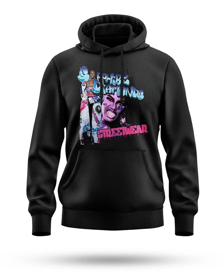 Sapphire Diamonds Streetwear Hoodie — MA929